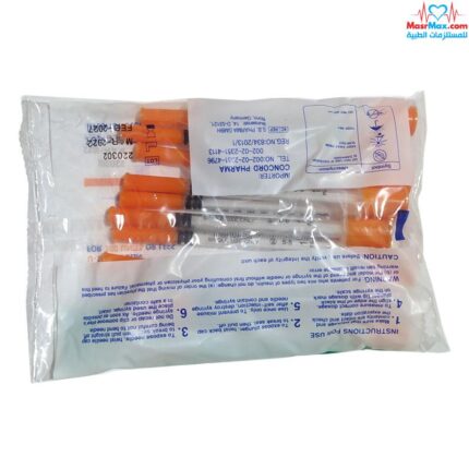 سرنجات اعطاء الانسولين الكوري بالكيس(10 سرنجه)
